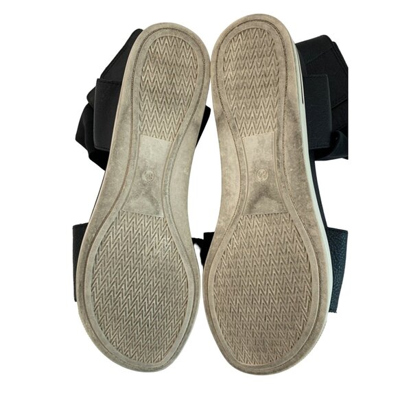 Eileen Fisher Women's Black Sandals Size 8.5 Ankle Strap Flat 7451 - Picture 7 of 11